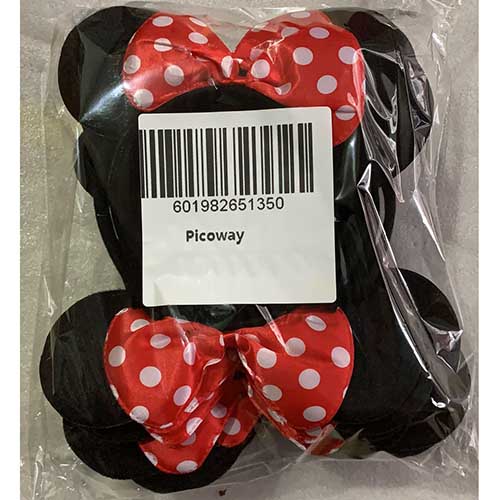 Picoway Mouse Ears Solid Black & Red Bow Headband  Set of 20